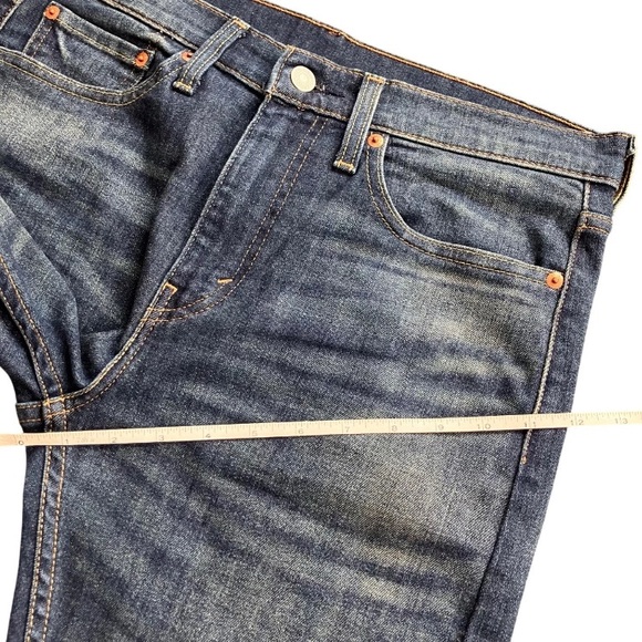 Levi’s 510 Skinny Jeans W31 Tag Actual 32x24.5 Cropped Dark Wash Rolled Hem - Picture 15 of 16